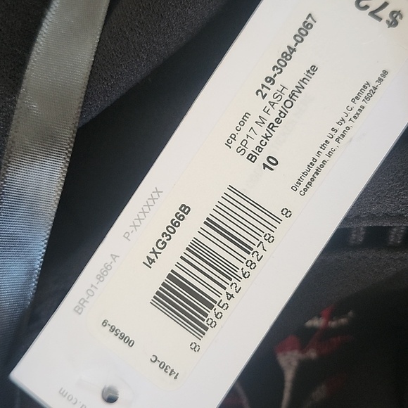 Bisou Bisou Embroidered Halter Dress – Black Red Floral, Size 10 - Picture 8 of 10